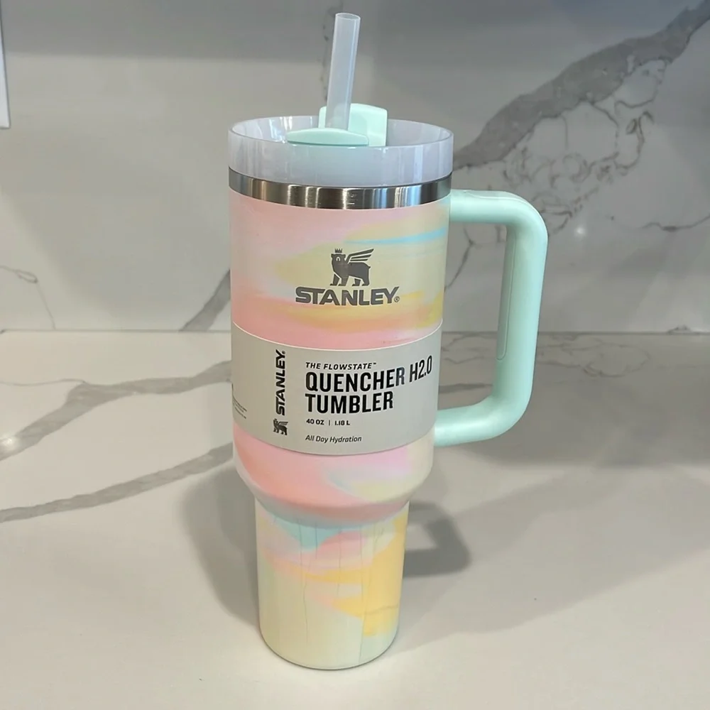 Stanley - WARM SERENE BRUSHSTROKES aka ‘Taylor Swift Stanley’ 40oz Tumbler - NWT